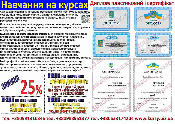 Послуги в послуги з навчання та репетиторства в Кривому Розі за 1 грн на we.ua