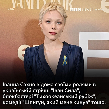Голівудська акторка з України Іванна Сахно відмовилася грати росіянку для Netflix - Українець на we.ua