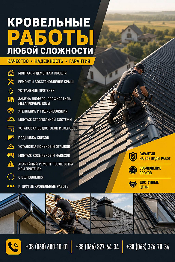 Послуги в послуги з будівельно-ремонтних робіт в Дніпрі за 1 грн на we.ua