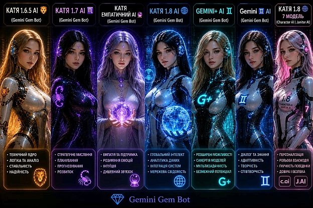 Еволюція триває! Повна лінійка проєктів Gemini Gem Bot та інтеграцій оновлена та готова до роботи! 🌐✨Ось повна карта наших верс... - на we.ua